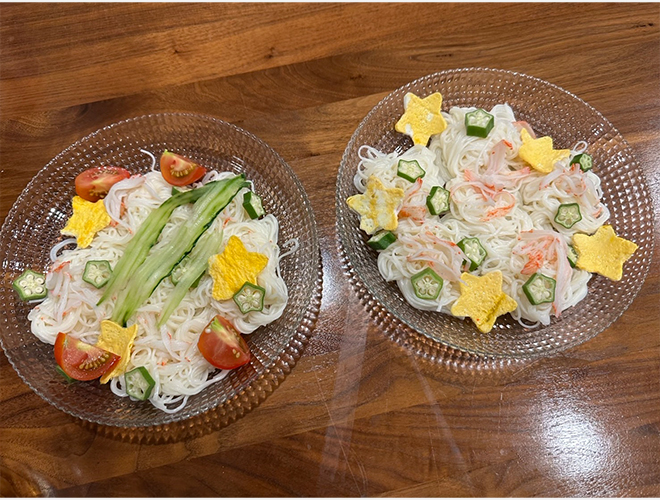 暑い日は素麺だ！