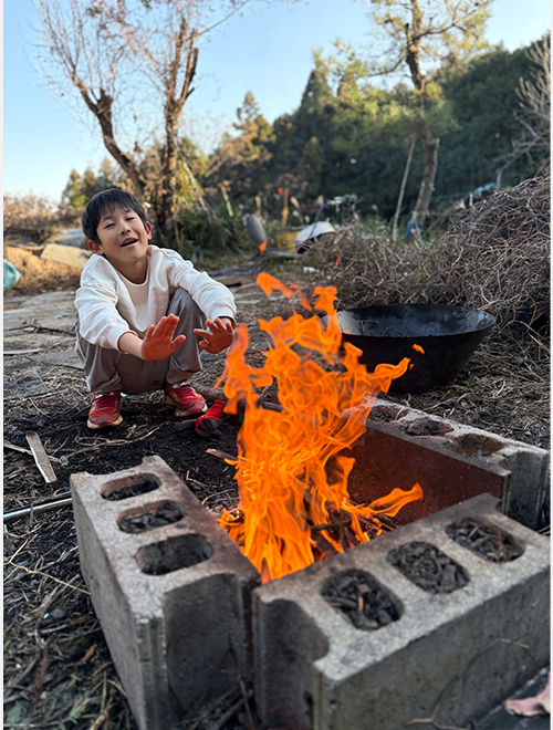 冬はやっぱり焚き火です〜