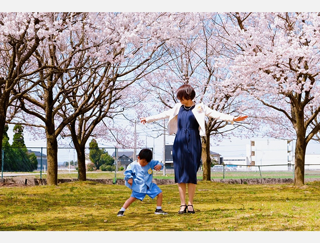 入園式の後に